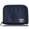 Umbro for Men, Kids Zippered Bi-Fold Minimalist Slim Nylon Wallet