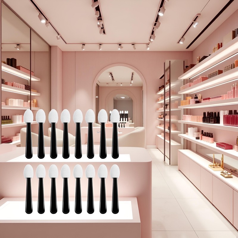 100 Pcs Small Eyeshadow Applicators Eye Shadow Sponge Applicator Sticks