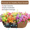 GYATSOCYG 24 Inch Window Baskets with Coconut Liner Outdoor Wall