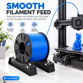 3D Printer Filament Spool Holder for 1KG PLA, PETG, TPU & ABS Rolls – Freestanding Material Rack for Everyday 3D Printing