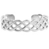 10k White Gold Trinity Knot Adjustable Celtic Toe Ring