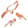 Cardinal Figurine Bird Cookie Cutter - Handcrafted Copper Cardinal Cookie