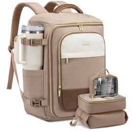 LOVEVOOK 50L Travel Backpack for Women, TSA Approved Carry On Backpack with 3 Packing Cubes, Personal Item Bag Fits 17" Laptop, Water-resistant Travel Carry On Bag for Women