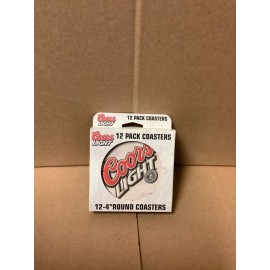 Coors Light Coasters, Pack of 12