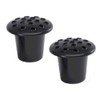 PACK OF 2 Black Memorial Grave Vase with Lids |