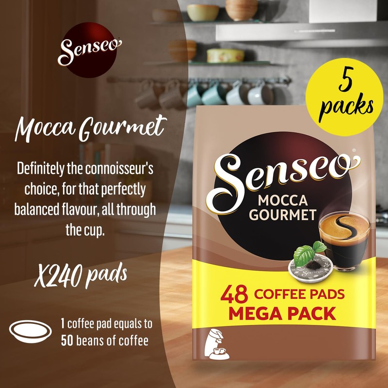 Senseo Coffee Mocca Bags - Medium Roast - 5 Bags