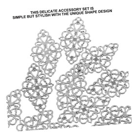 Operitacx Vintage Diamant Anhänger Schmuckzubehör Für DIY Schmuckgestaltung Charms Für Halsketten Deko Antik Silberne Farbe 25 * 41mm