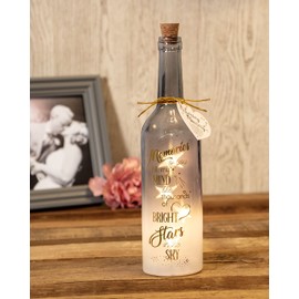 Boxer Gifts Memories of You Memorial Light-Up LED Starlight Bottle | Memory Keepsake for a Loved One Or Pet
