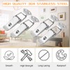 WMYCONGCONG 4 Pack 304 Stainless Steel Spring Loaded Toggle Latch