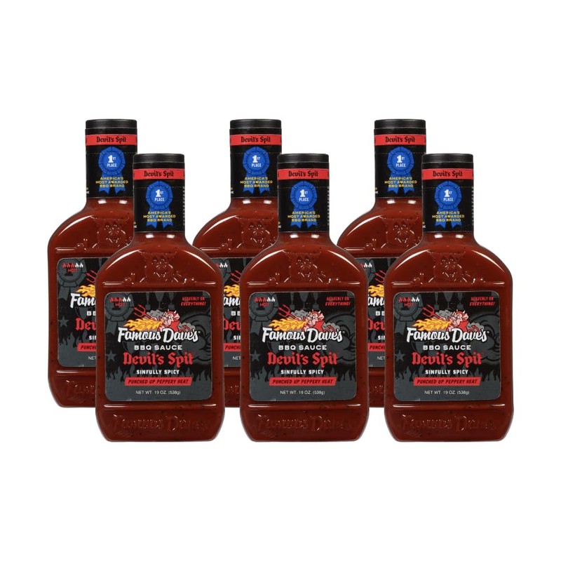 Famous Dave's - 6 pck, Devil's Spit BBQ Sauce (114