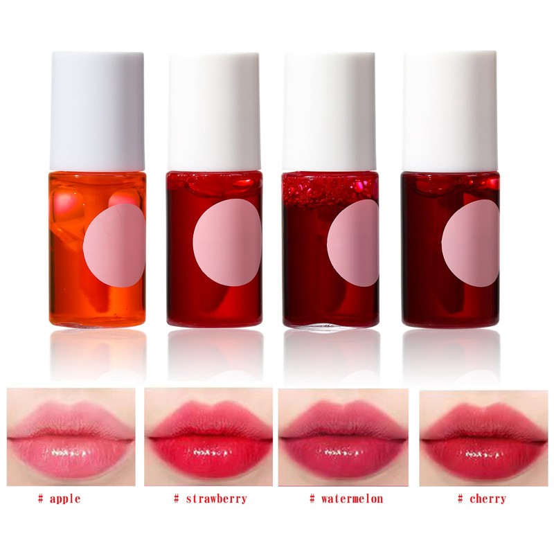 HUDABABY Lip Tint Stain Set, Long Lasting Lip Makeup, Gloss