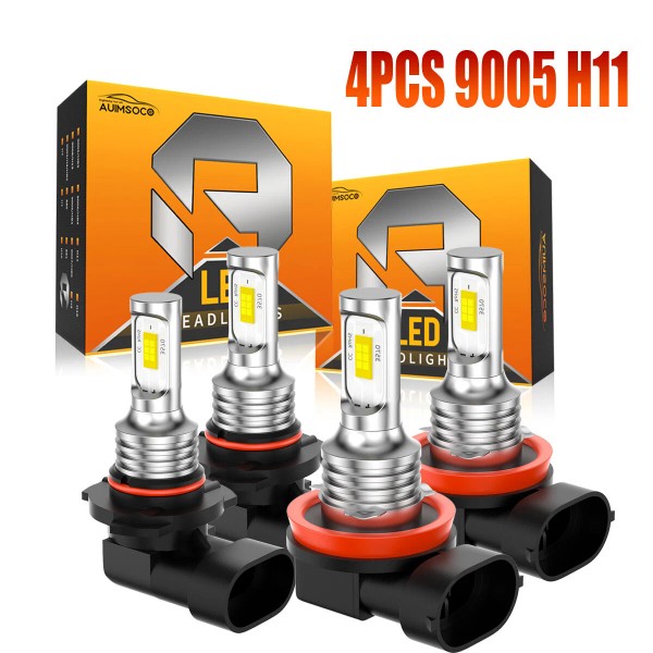 AUIMSOCO 8K LED Headlights Bulbs for Chevy Silverado 1500 2500HD