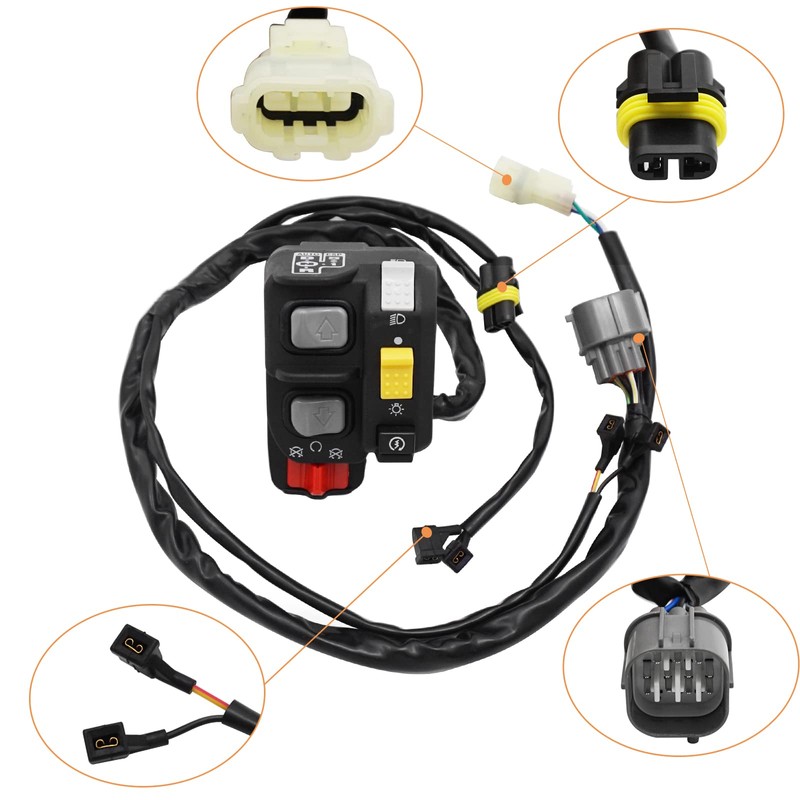 M MATI Electric Shift Control Switch Button Start Stop/Kill Headlight