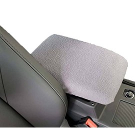 Car Console Covers Plus Made in USA fits Nissan Maxima 2005-2007 Fleece Center Armrest Cover for Center Console Lid Light Gray