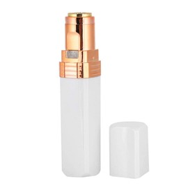 Mini Electric Hair Remover Cute Lipstick Shape Face Body Hair Removal Machine for Women Facial Hair Remover Razor (White)