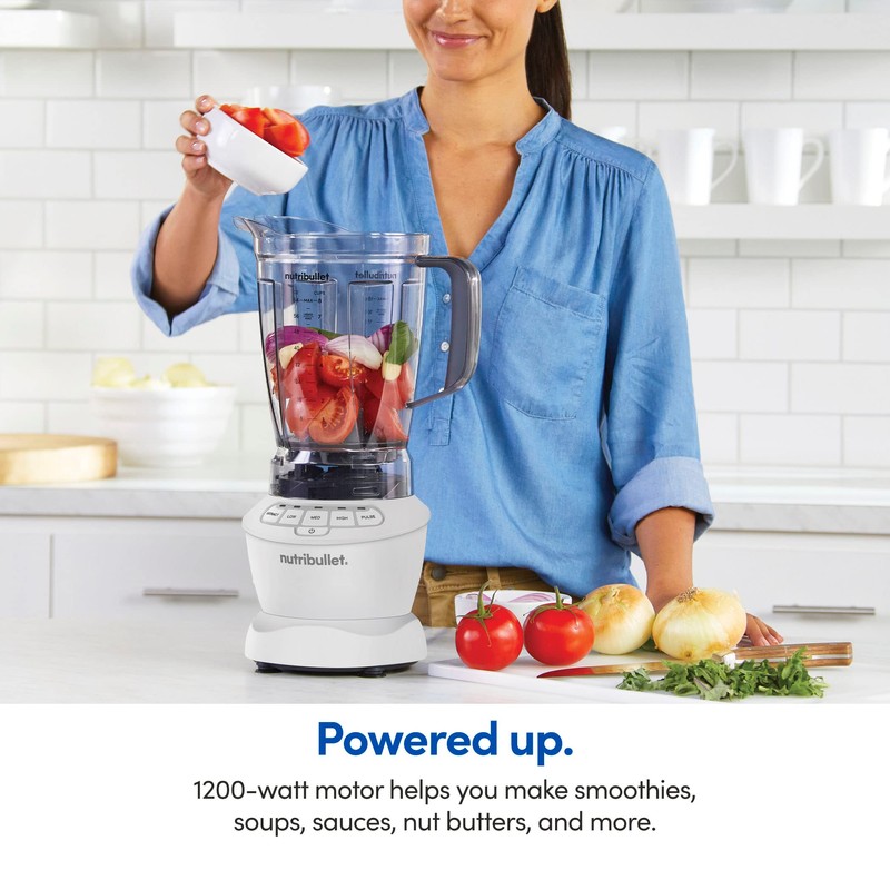 nutribullet Full-Size Blender Combo 1200W –Matte White