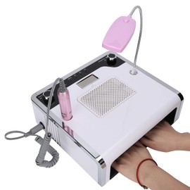 Multifunctional Nail Drill Machine, 108W UV LED Nail Dryer Lamp with Nail Drill Head, Professional Nail Dust Collector LED Nail Lamp Manicure for Beauty Salon Home