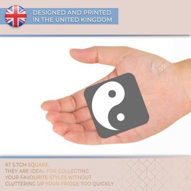 Fridge Magnet bw - Yin Yang Yoga Meditation #40157