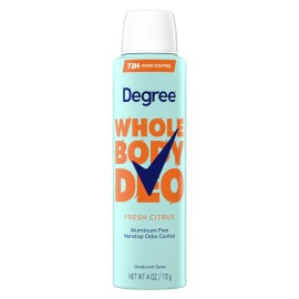 Degree Women's Whole Body Deodorant Spray 4oz Fresh Citrus Odor Protection