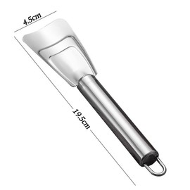 LHQYKHOZ 2 Pieces Stainless Steel Multi-functional Ice Scraper Multi-purpose Cleaning Shovel Suitable for Ice Removal In Refrigerators and Freezers