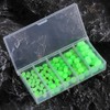 SEIWEI Soft Plastic Luminous Glow Fishing Beads Assortment, 100Pcs with