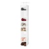 Whitmor Hanging Shoe Organizer, 8 Shelves-Hanging Closet Organizer, Hanging Shoe