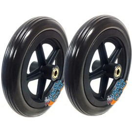 Caster 8" x 1 1/4". Choose Your Hub Length and Bearing Size (1 1/2" Hub Lengh With 7/16" Bearings)