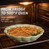 ZEBERBO 10.2 Inch Ceramic Pie Pan, Fluted Deep Pie Dish,