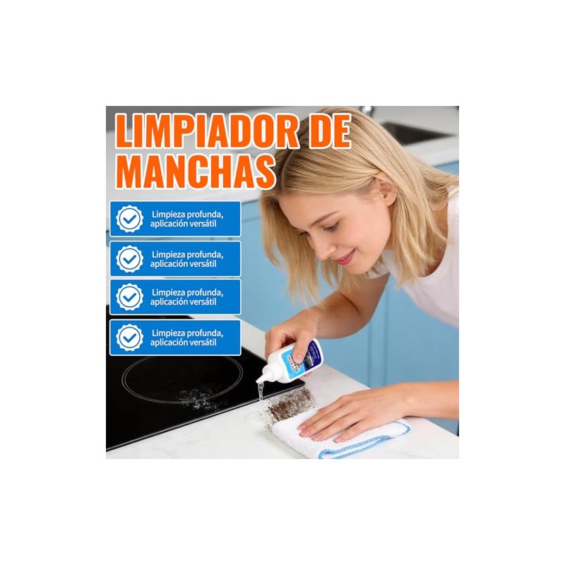Eliminación de Manchas Domésticas de Gel,Quitamanchas para Lavadoras 100ml