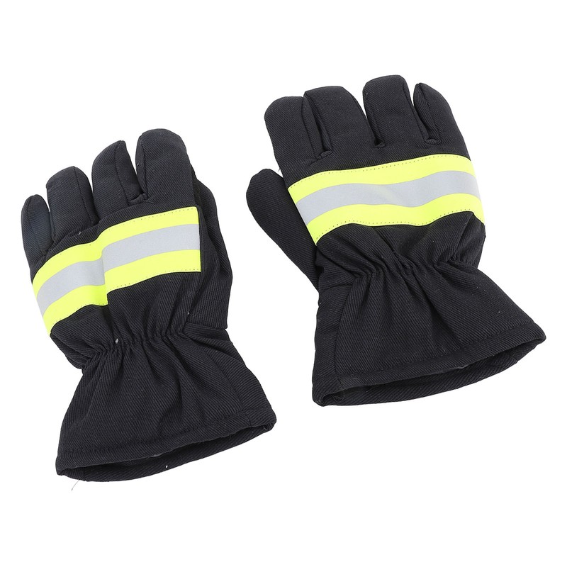Firefighter Gloves Flame Resistant Soft Comfortable 27cm Length Safety Working