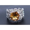 Ravishing Impressions Natural Citrine Gemstone 925 Sterling Silver Solitaire Women