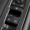 4 Pieces Door Window Switch Trim Carbon Fibre Style Replacement