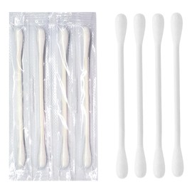 Individually Wrapped Cotton Swabs,Travel Cotton Swabs,Cotton Stick,Double Round Cotton Swabs,Round Cotton Swabs,Individually Packaged Double Round Head Cotton Swab,for The Ear, Makeup,Clean（200Count）