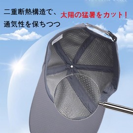 Bagzg Running Cap, Full Face UV Protection, Cap, Men's, Women's, Hat, Men's, Women's, Casual, Daily Use, Extended Brim, 4.3 inches (11 cm), Comfortable, Quick Drying, Breathable, Lightweight, Plain