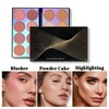 Eyeshadow Blush Blusher Contour Palette - Complete Multi-Functional Palette -