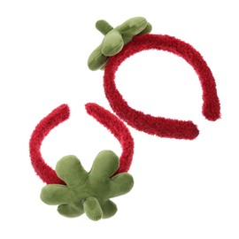 LIFKOME 2pcs Cute Strawberry Headband Hair Accessories for Face Washing Routine Adorable Makeup Spa Headbands for Women and Girls