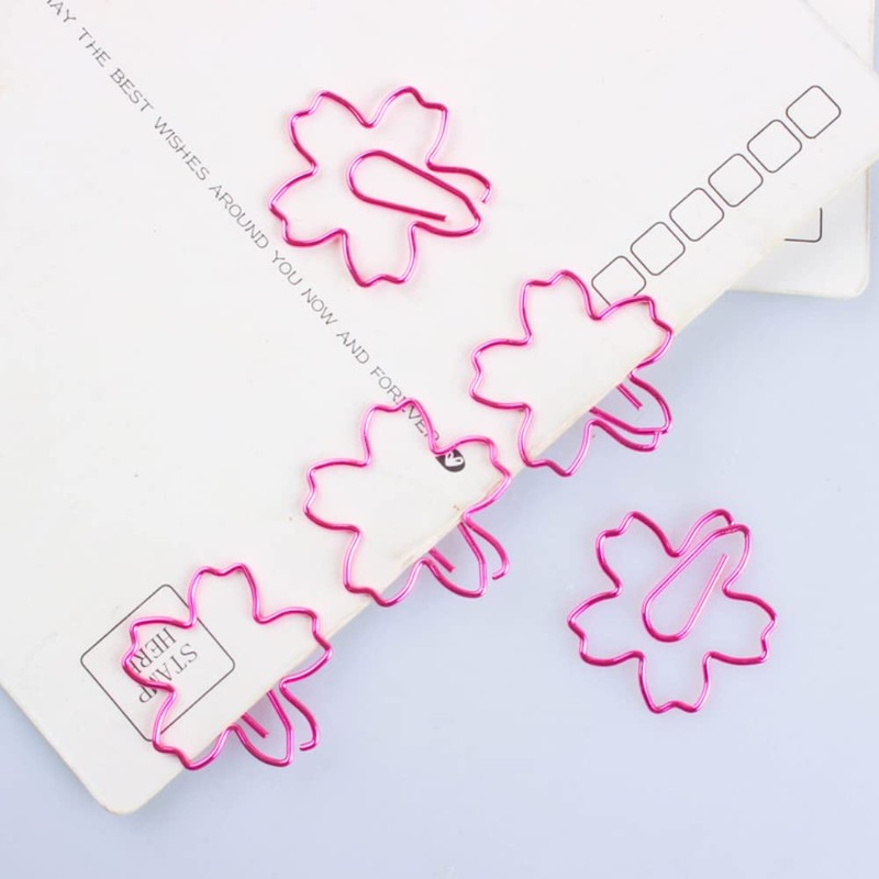Itisyou Cherry Blossom Clip Cute Cherry Blossom Shape Pink Bookmark