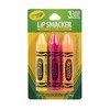 Lip Smacker Crayola Crayon Flavored Lip Balm - Moisturizing, Soothing
