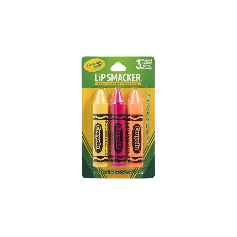Lip Smacker Crayola Crayon Flavored Lip Balm - Moisturizing, Soothing