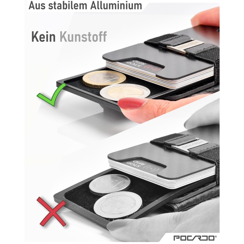 POCARDO Coin Holder | Aluminum Tray for Change | Extra