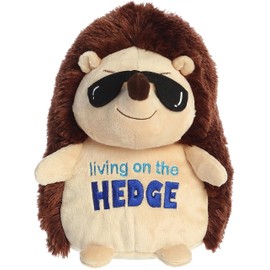 Aurora® Witty JUST Sayin'™ Livin' On The Hedge™ Stuffed Animal - Expressive Characters - Quirky Gift Ideas - Brown 8.5 Inches