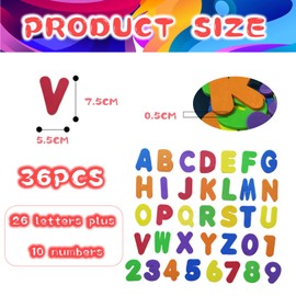 36 Pcs Bath Letters and Numbers,Removable Foam Bath Letters Creative,Educational Bath Alphabet Letters,Soft Foam Numbers,Foam Bath Toys for Kids,baby,newborn(Letter A-Z; Number 0-9)