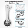Measuring Spoons Sets Stainless Steel Teaspoons Set of 6 Measure