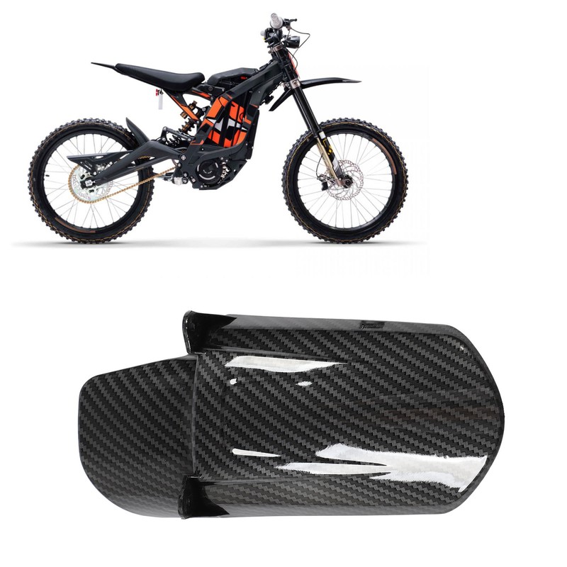 Motorcycle Rear Mudguard Carbon Fiber Pattern Wheel Tire Splash Proof