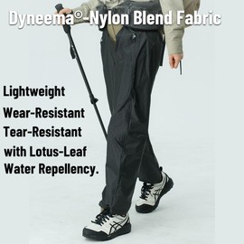 3F UL GEAR Ultralight Leg Gaiters - 2.8oz Waterproof Long Rain Leg Covers for Hiking & Snow, Packable Hiking Rain Pants for Men & Women, Cycling & Backpacking Adjustable Design for Hiking, Mountaineer