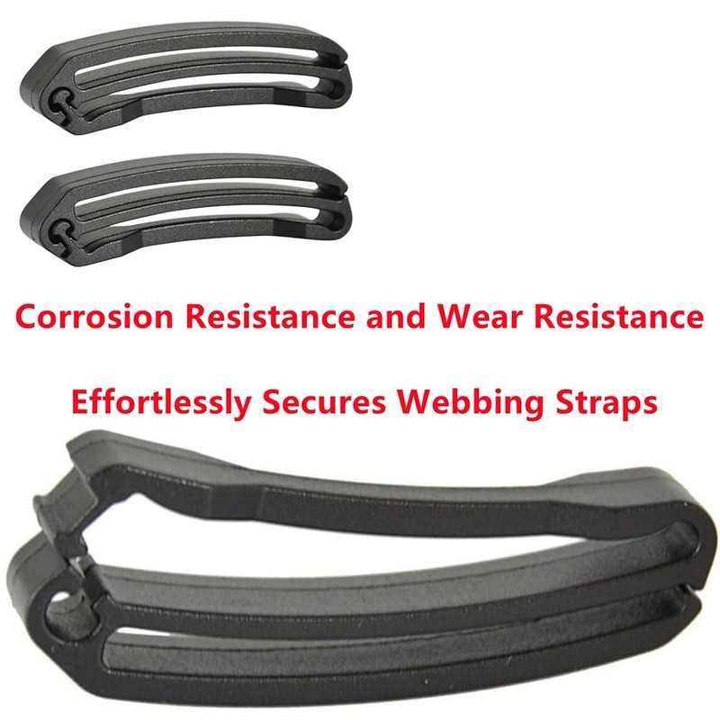 Backpack Webbing Strap Belt with Slide Buckle and Keeper Set,