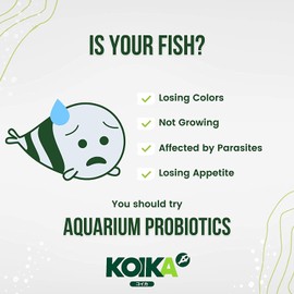 KOIKA Specialized Aquarium Probiotics | Immunity Boosting, Disease Resistance & Improve The Digestive System, Health for Fish, Fish Tanks and Aquatic Pets Fish Tanks