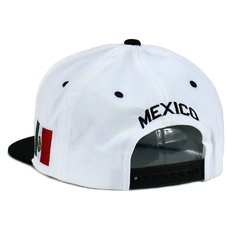 Mexican Hat Snapback Hecho En Mexico Eagle Aguila Flag Flat