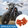 A ABSOPRO M6 x 20mm Sechskant-Kennzeichenverkleidungsschrauben für Motorräder Orange (Set