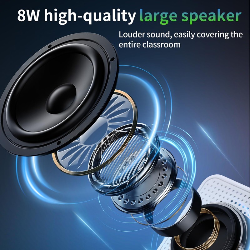 DESHUN Voice Amplifier,Portable Microphone and Speaker,Suitable for Teachers, Tour Guides,
